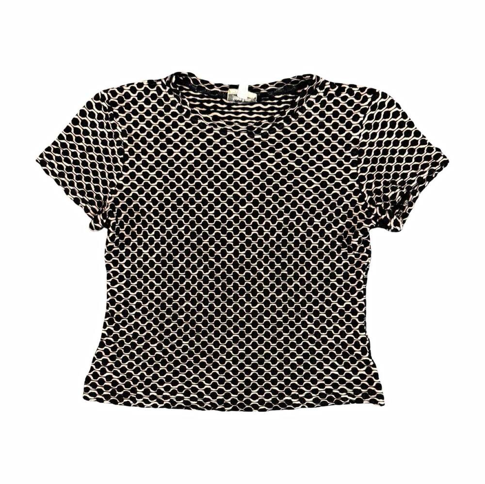 Vintage Neiman Marcus Women’s Top Size M Geometric Textured Designer Tee